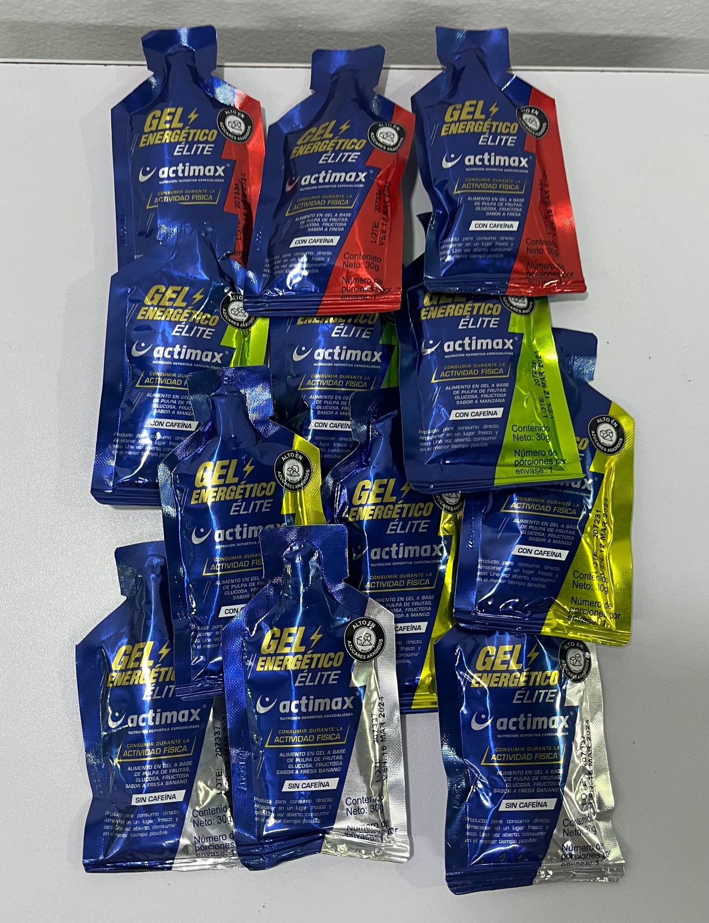 Pack x 12 und 30gr Gel energético